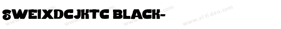 Sweixdcjktc black字体转换